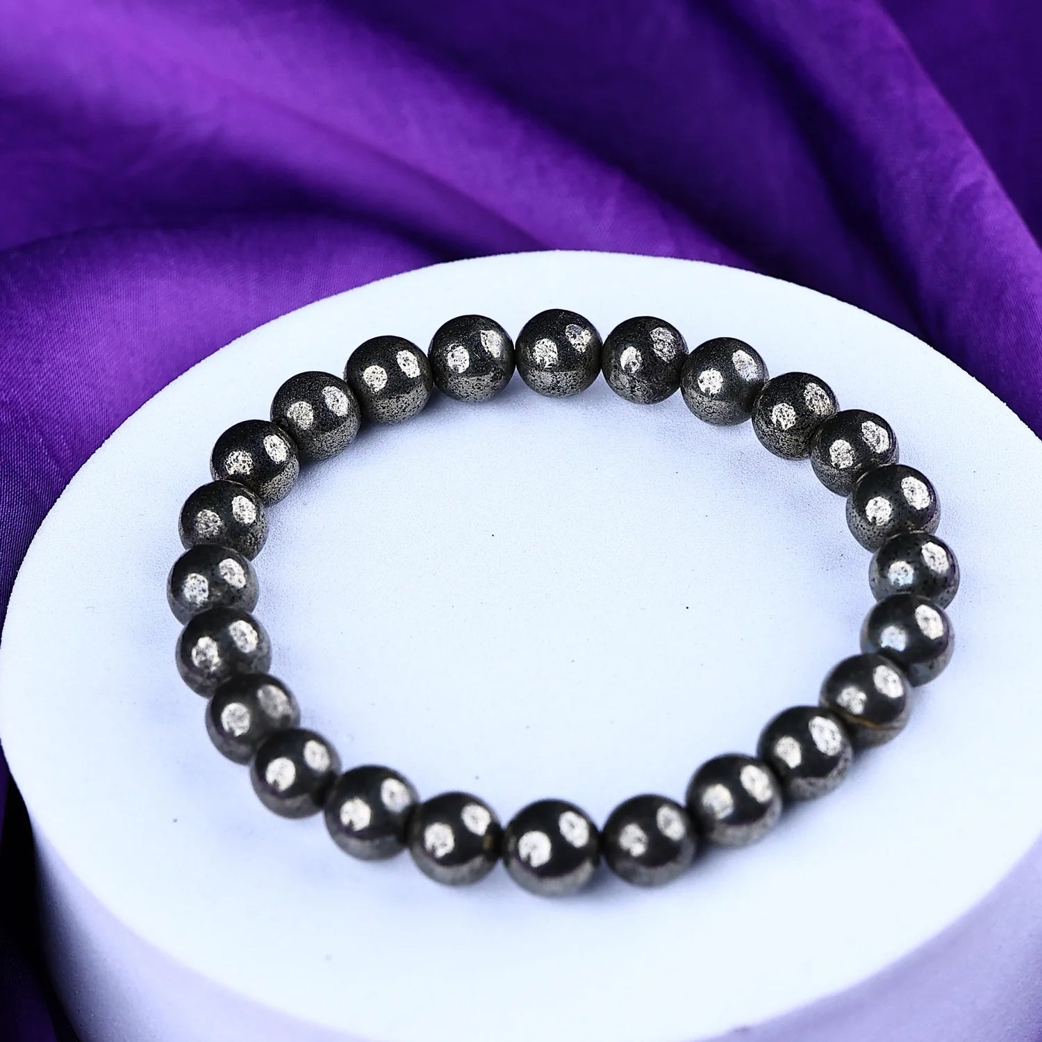 Raw Pyrite Bracelet - Abhimantrit & Certified