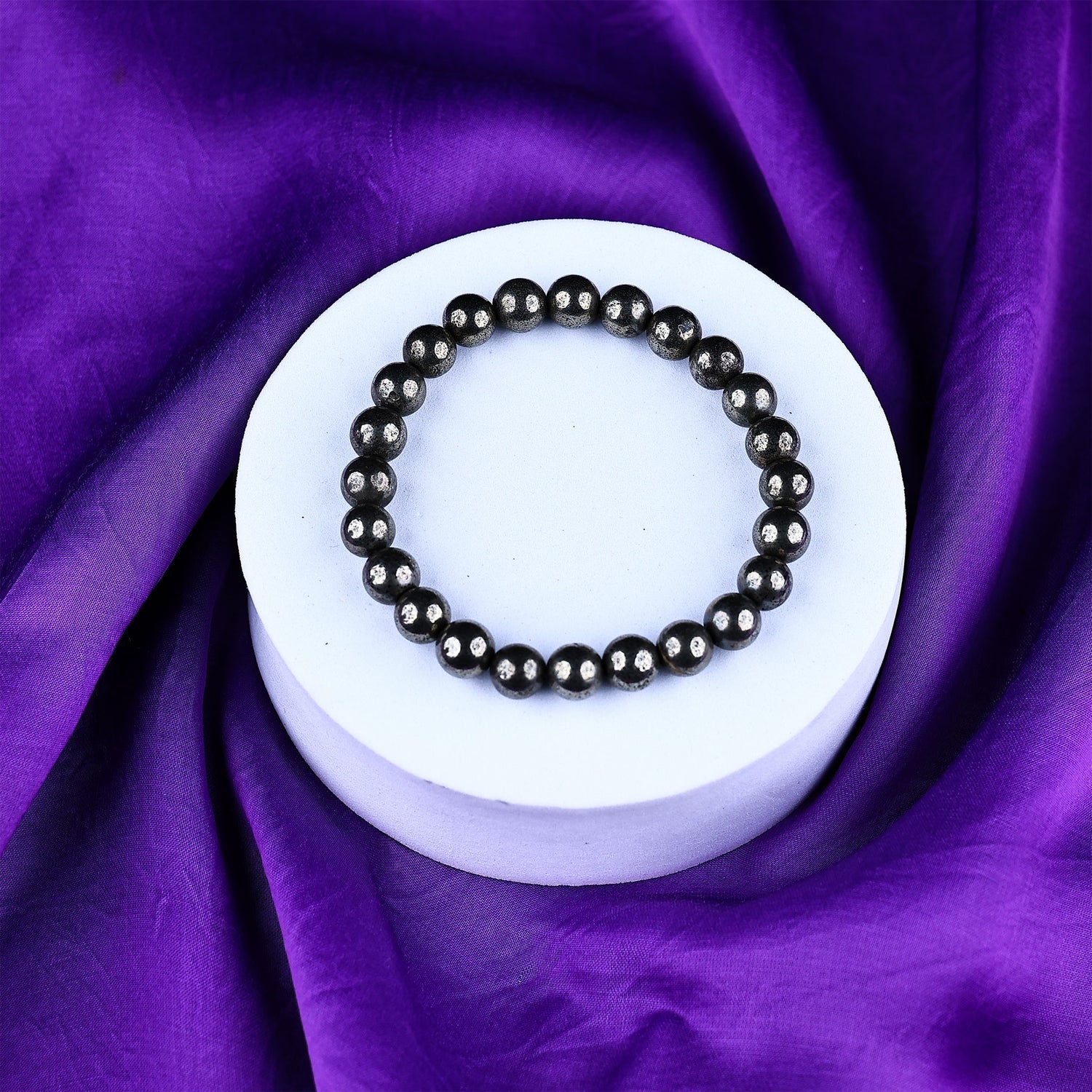 Raw Pyrite Bracelet - Abhimantrit & Certified