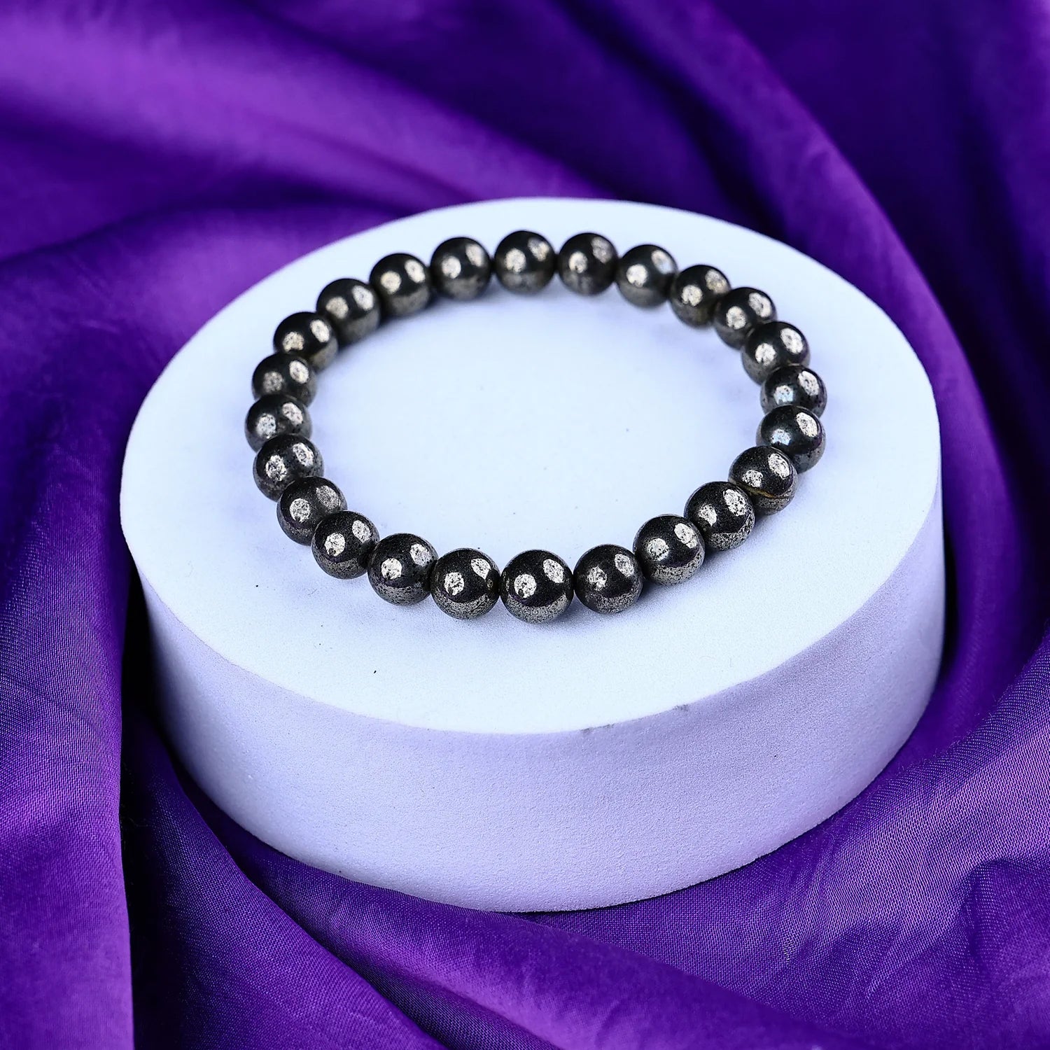 Raw Pyrite Bracelet - Abhimantrit & Certified