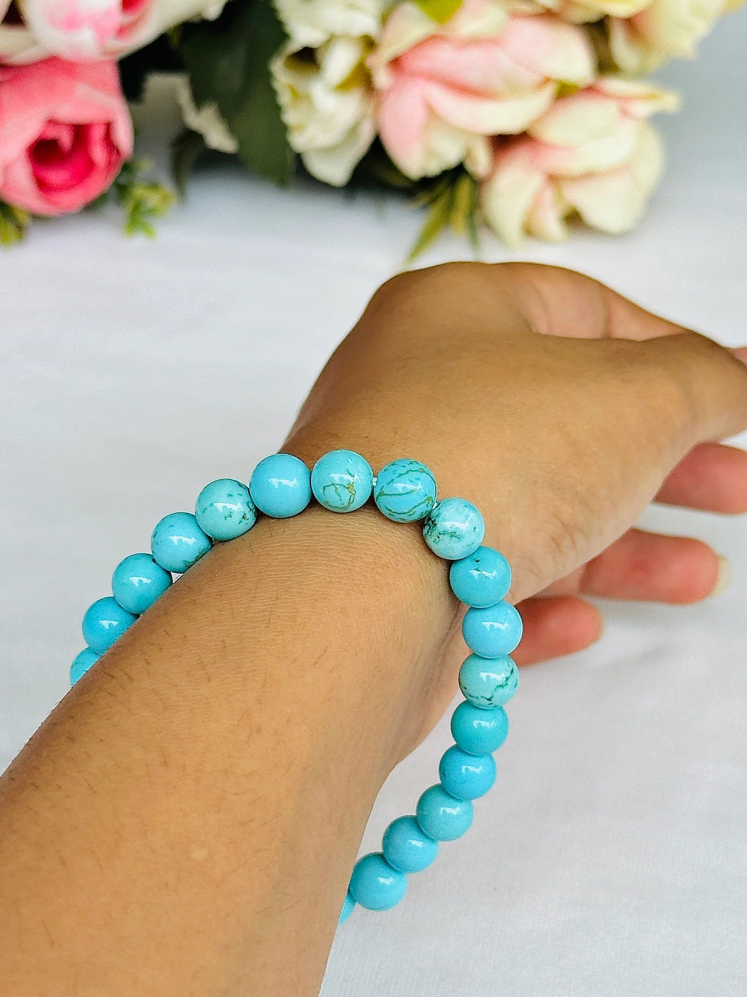 Speak with confidence: Turquoise Bracelet - Abhimantrit & Certified