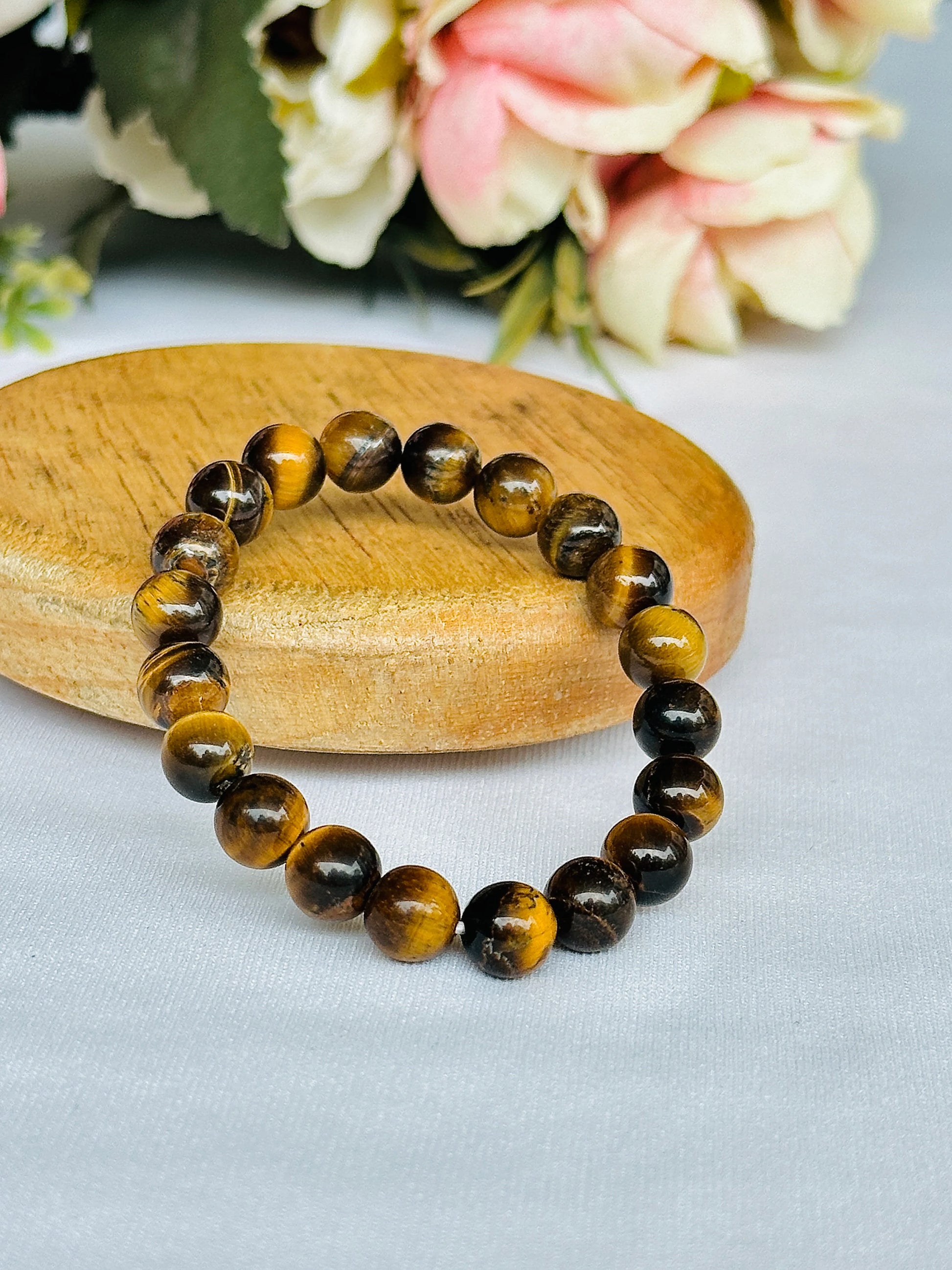 Boosts Your Confidence Level & Exalts the Planet Ketu: Tiger Eye Bracelet - Abhimantrit & Certified