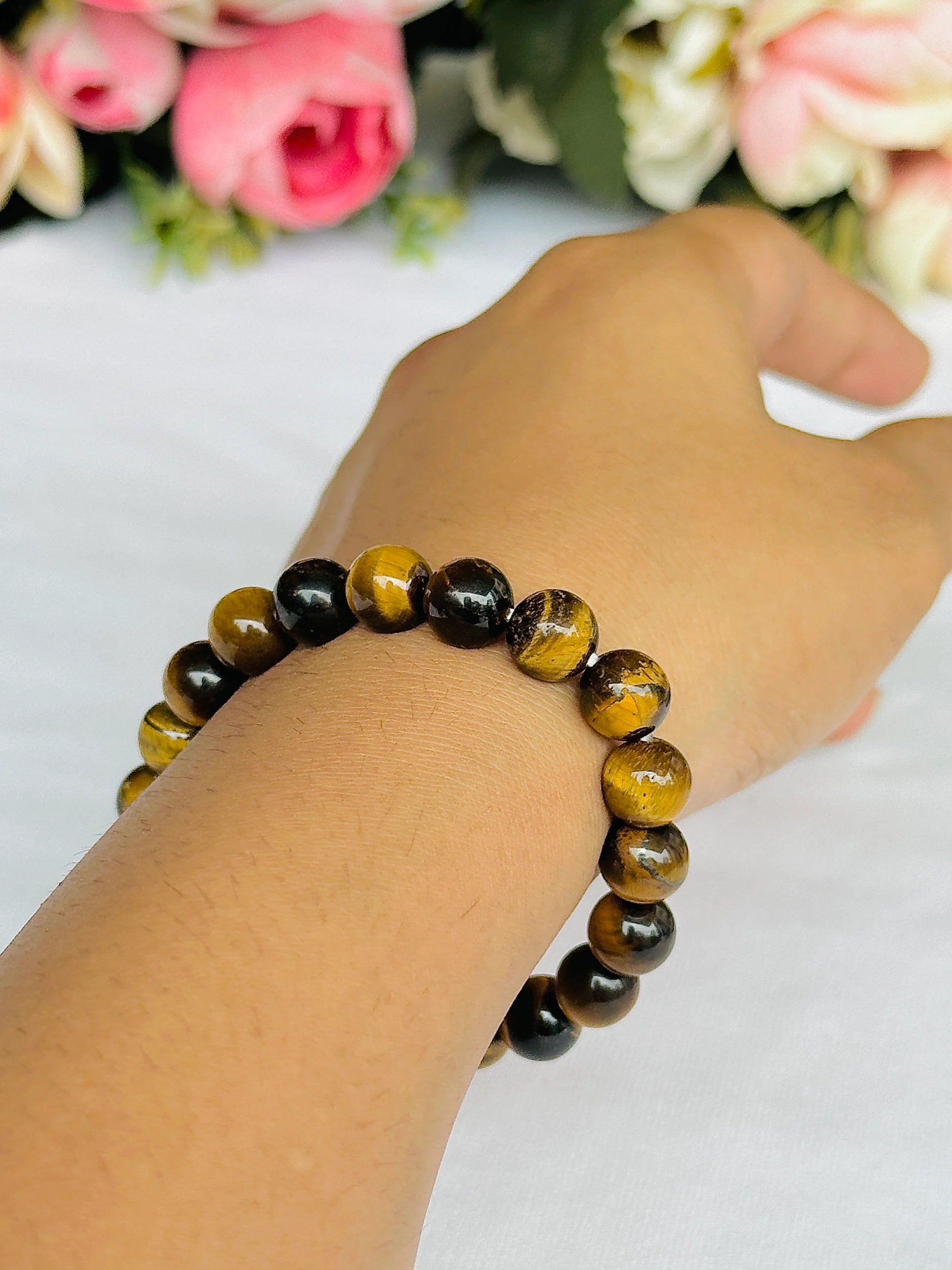 Boosts Your Confidence Level & Exalts the Planet Ketu: Tiger Eye Bracelet - Abhimantrit & Certified