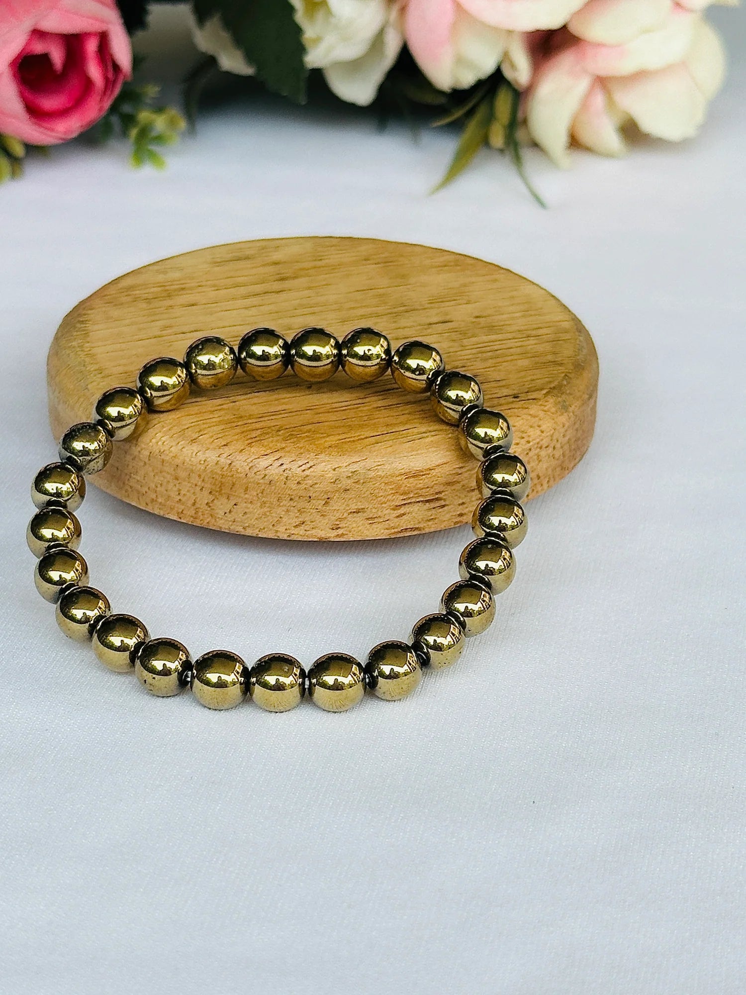 Fame & Fortune Attract: Golden Pyrite Bracelet - Abhimantrit & Certified