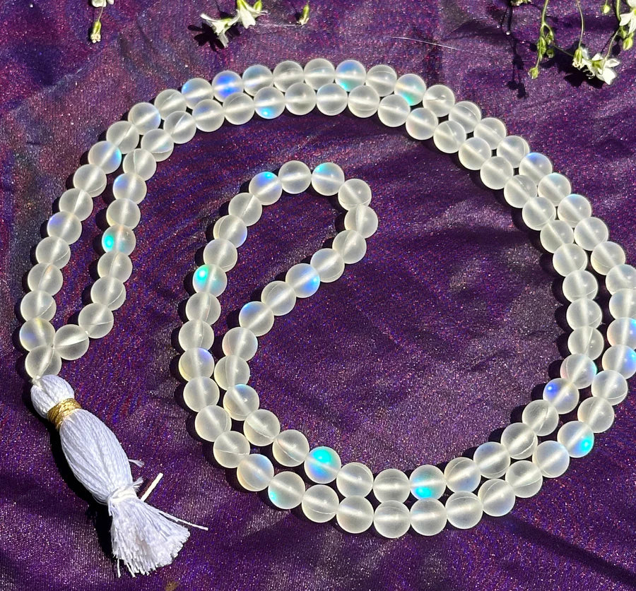 Aura Crystal Jap Mala - Abhimantrit & Certified