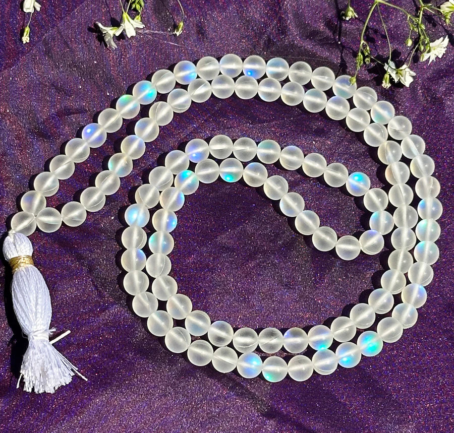 Aura Crystal Jap Mala - Abhimantrit & Certified